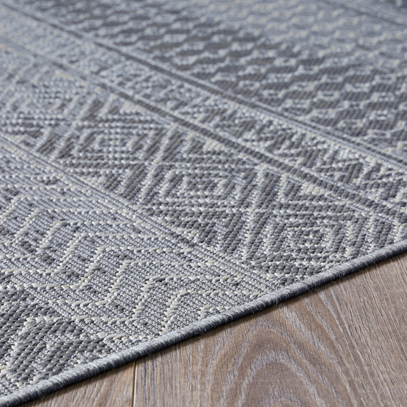 Tapis bleu Jacorius Destiny Canderz, Rectangulaire 3 pi x 5 pi