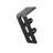 LAZ Black Steel Guide Barn Door Guide Wall Guide With Bottom Adjustable Roller
