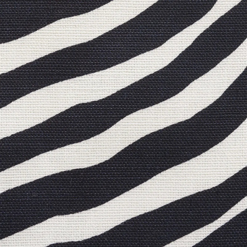 Tissu emblématique zébré, Noir