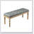 Habit Solid Wood Button Tufted Dining Bench, Simple design, comfortable and durable, multi-functional bench