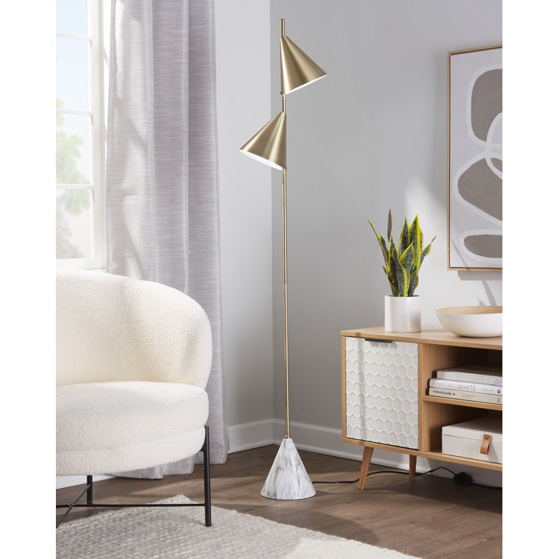 Mirtle 65, Or, Faux marbre blanc