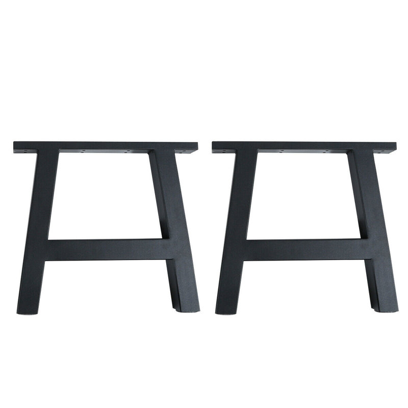 Pied de table en métal Lizotte X, H 16,13 po x l 17,72 po x P 1,88 po