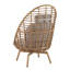Chaise longue pivotante en osier Ellis