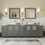 Ensemble de meuble-lavabo double 96 "avec miroir -27042735