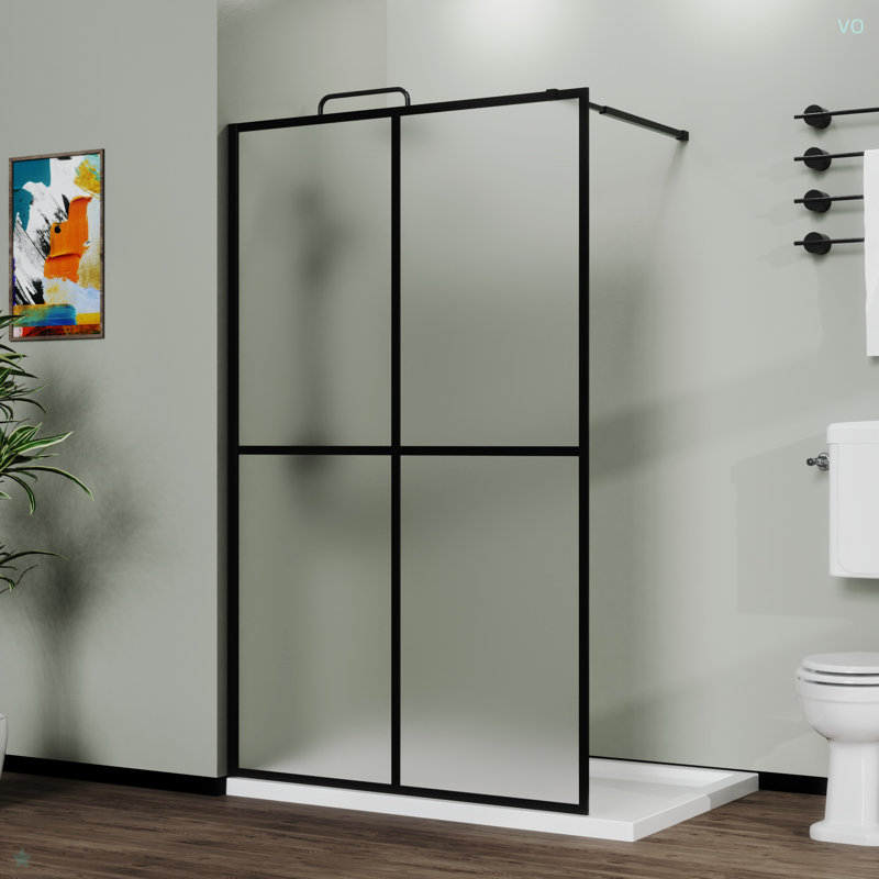 Porte en verre trempé givré 34 po x 72 po