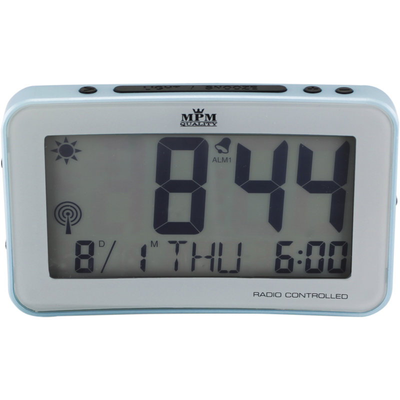 Digital Tabletop Clock, Light Blue