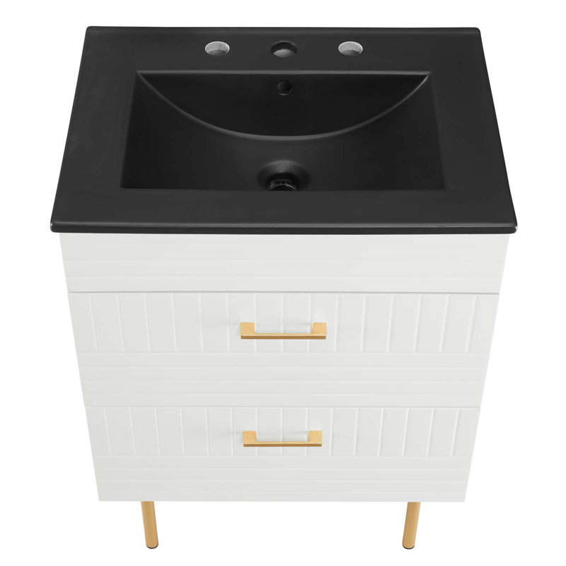 Meuble-lavabo 24 po Day Break par Modway, Blanc