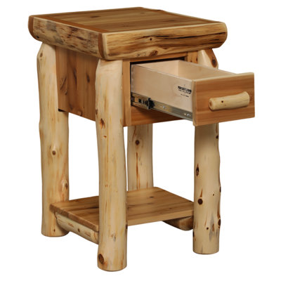 Mini-table de chevet avec tiroir Cedar
