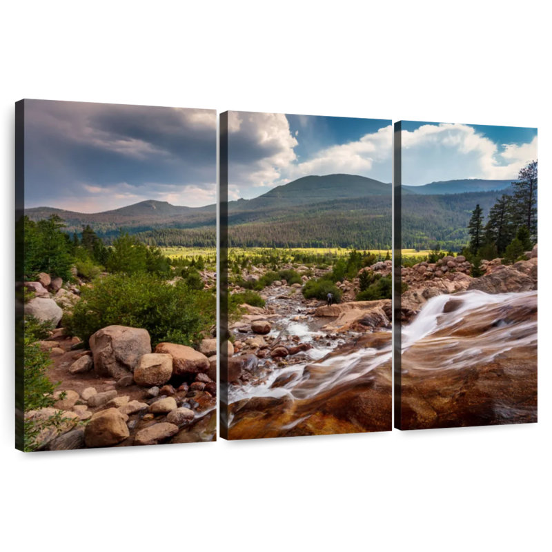 Alvord Rocky Mountains Park Stream, 24" H x 38" W