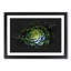 Dark Green Succulent Plant Paint Splash - Framed Print-56915743-56915746