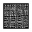 «Mudcloth Black Geometric Design VII» par Ellie Roberts, reproduction d'art graphique-49900924-53128089