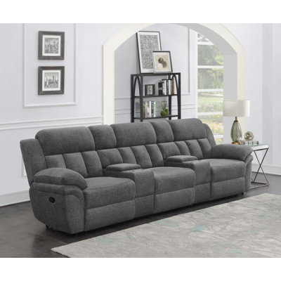 Roby 5-Piece Upholstered Home Theater Seating Charcoal