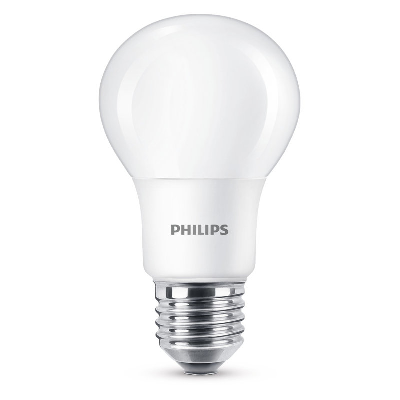Philips LED Frosted E27 Edison Screw Warm White, 8W