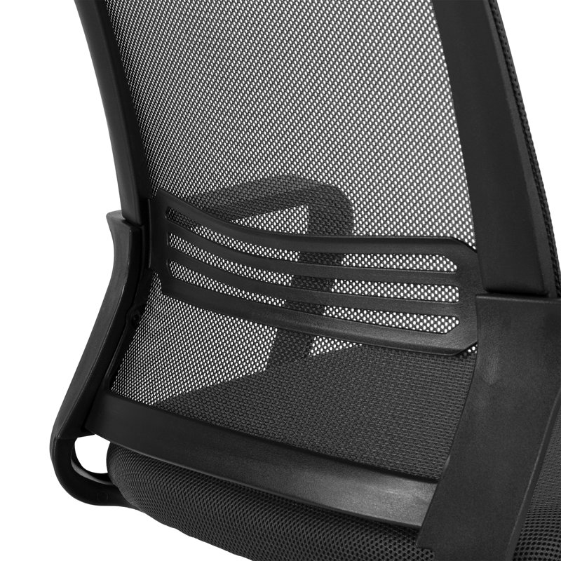 Chaise de travail en filet Bona, Noir