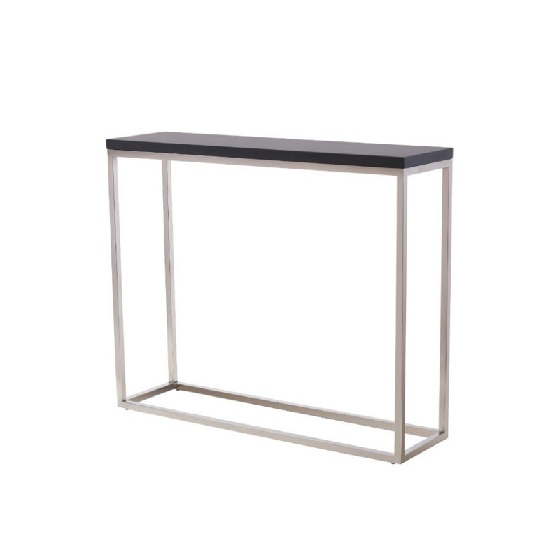 Camp Narrow Console Table, Black, Black