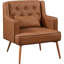 Faux Leather Armchair