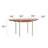 Boxwood Expandable Dining Table with Folding Leaves & Metal Legs - Space-Saving Design for Small Spaces