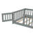 Iyania Kids Platform Floor Bed With Safety Guardrails And Door For Bedrooms-191129787-191129783