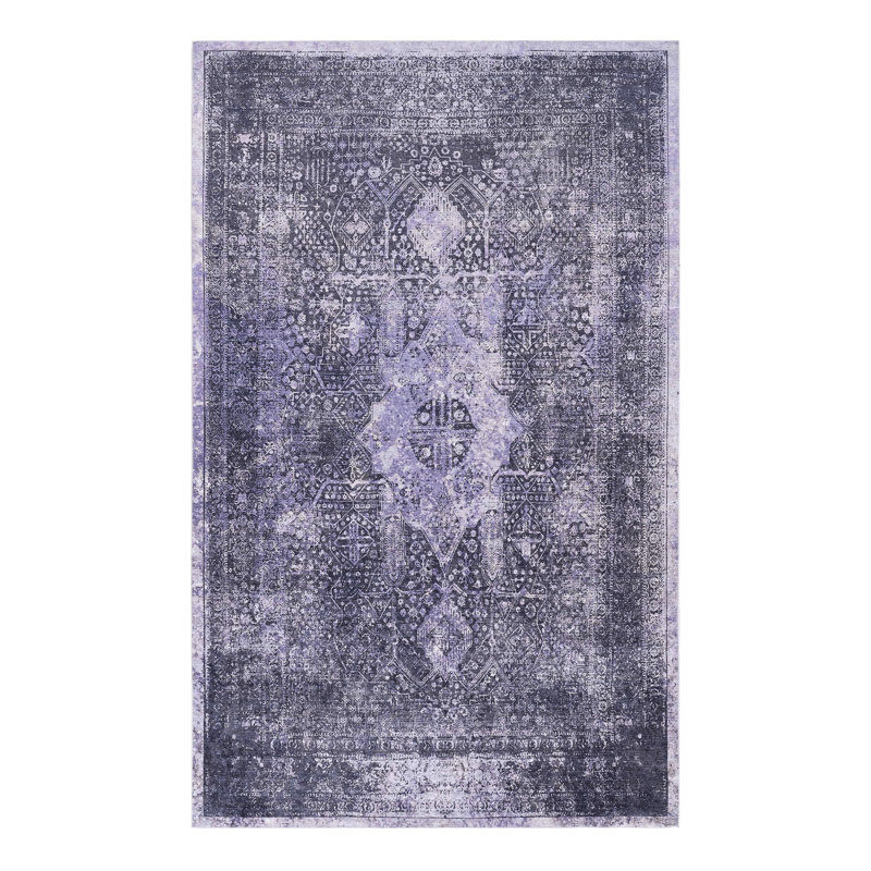 9x12 Area Rug - Washable, Non-shedding, Low-pile For Living Room, Bedroom, Hallway, Kitchen Anthracite Rugs Dining Room Machine Soft Chenille Bedroom