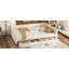 Lit plateforme tapissier double avec USB et 2 tiroirs, beige-1569385674