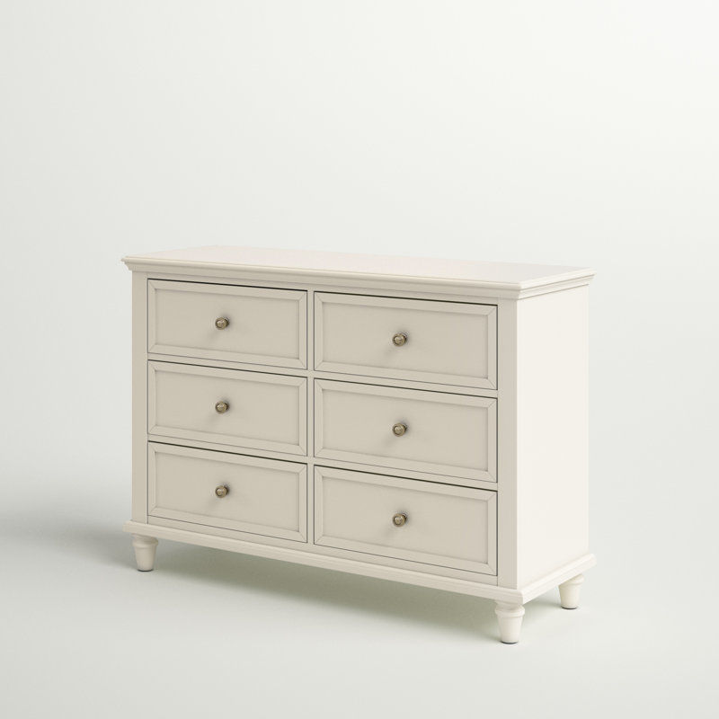 Jazmond 54'' W 6 - Drawer Dresser, White