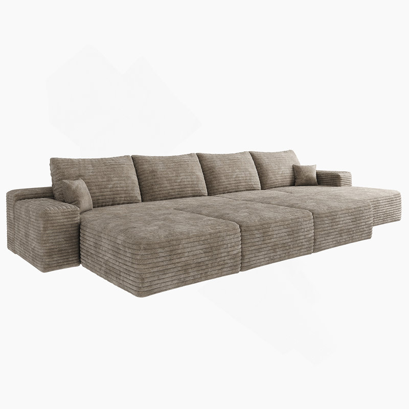 Luxueux canapé-lit modulaire pour le salon sans assemblage requis, Chameau