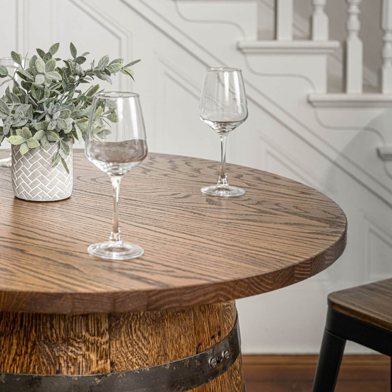 Table bistro  Whiskey Barrel, Plateau de table de 36 po de diamètre