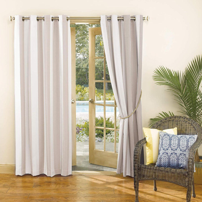 Rideau à œillets écoénergétique et isolant Cabana, Beige