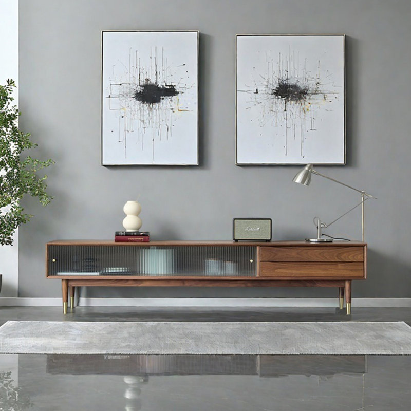Meuble télé moderne, simple et économique, 82.68"
