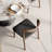 Modern Round Pedestal Dining Kitchen Table Set With Curved-Back Chairs-428645394-428645389-428645388