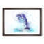 Jumping Dolphin in Abstract - Picture Frame Painting Print-55609935-55609936