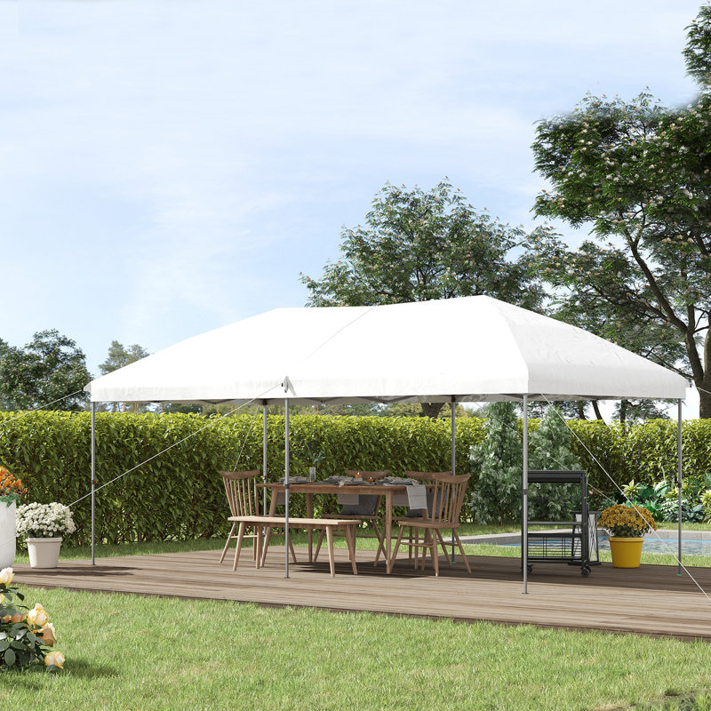 Outsunny 10' x 19' Pop Up Canopy with Easy Up Steel Frame