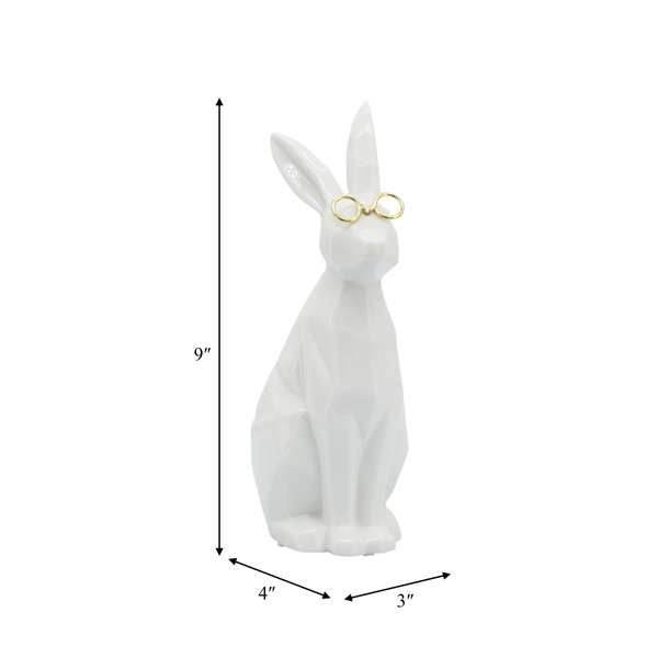 Easter Standing Straw Bunny Spring Rabbit Bunny Doll Figurine, Artificial  Easter Bunny Animal Desktop Easter Decoration For Home Office