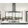 Core Zephyr 36" 600 CFM Island Mount Range Hood with LED Lighting in Black Stainless Steel