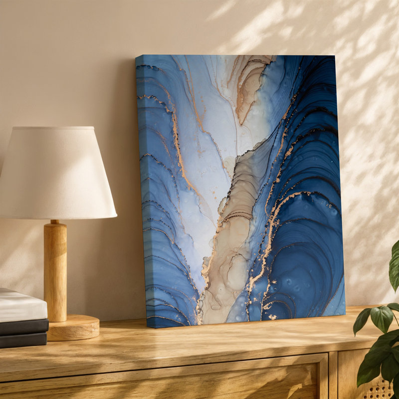 Reproduction d'art sur toile abstraite, H 9 po x l 12 po