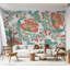 Adhésif mural pelez et collez - Motif floral bohème-164171344