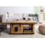 Solid Wood Four Leg Coffee Table with Storage-91339970