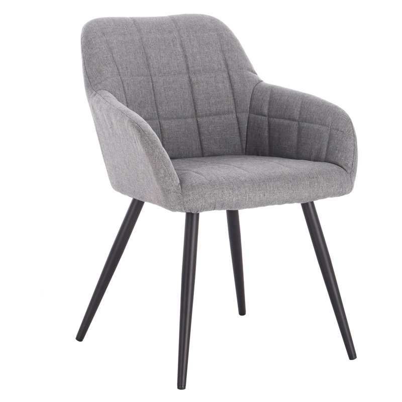 Lucerne Upholstered Dining Chair, Light Grey