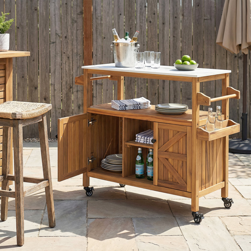 Chariot-bar d'extérieur Wexley Modern Farmhouse