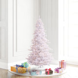 Vickerman 10' White Fir Artificial Christmas Tree, Warm White Dura-lit LED Lights
