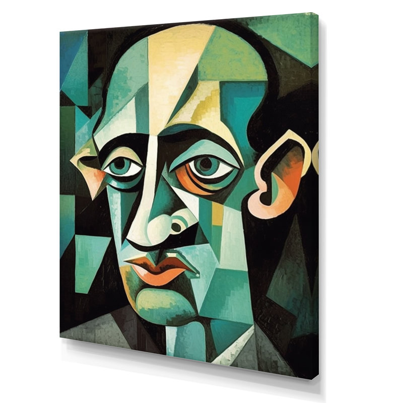 «Masculin», reproduction d'art sur toile, H 32 po x l 16 po x P 1 po, Toile tendue