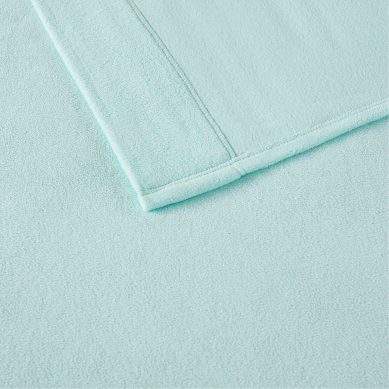 Ensemble de draps 4 pièces turquoise, Couvre-lit pour grand lit et 3 pièces supplément