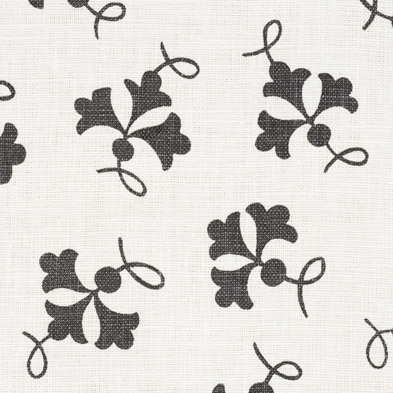 Tissu en lin Schumacher x Celerie Kemble, Basalte