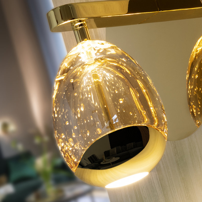 Daudi LED Armed Sconce, Gold