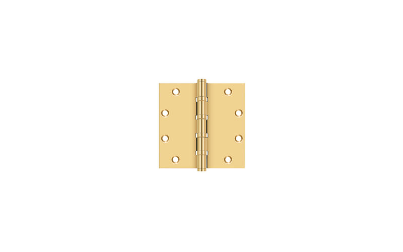 102'' x 102'' Butt Bearing Hinge, Polished Brass