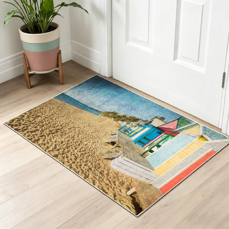 Tapis d'intérieur transparent Clear Beach, Rectangle 32 po x 47 po