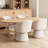 Stoehrs 24.8" Wide Modern Cream Fabric Dining Chair