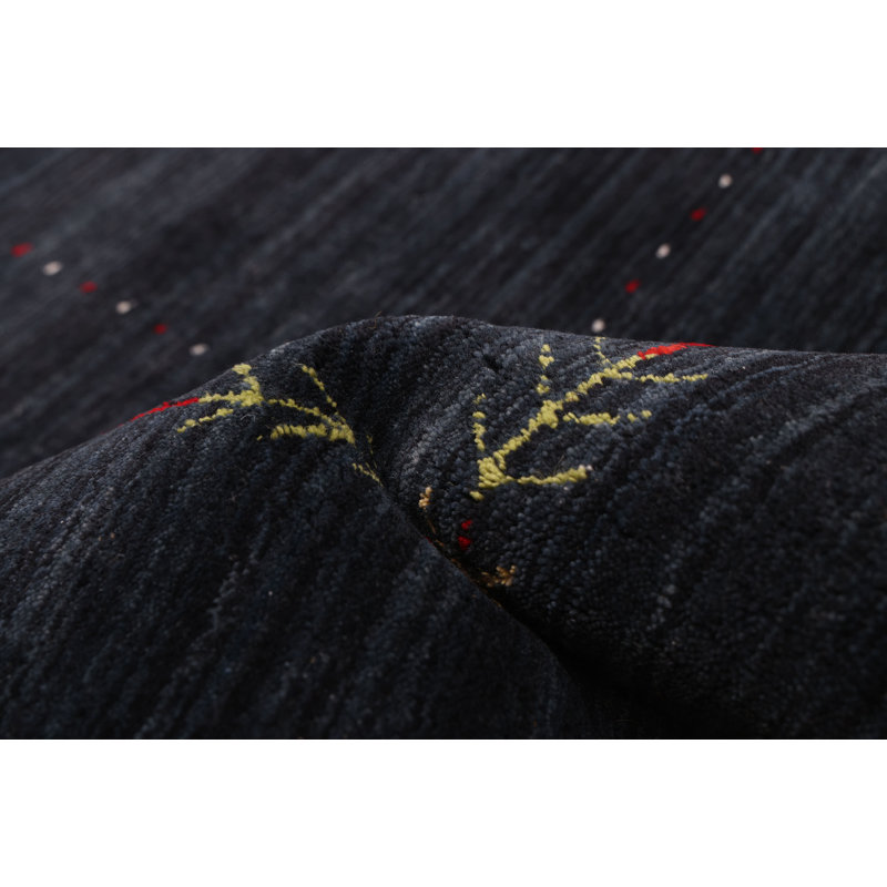 Kashkuli Gabbeh Navy Rug 5'0" x 7'10"