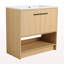 Meuble-lavabo 36 po avec lavabo en céramique, 2 portes à fermeture douce, meuble-lavabo autoportant, contreplaqué-947966452-947966448