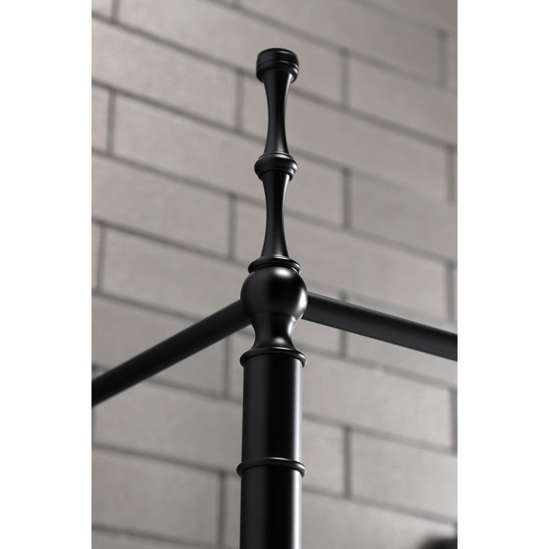 Matte Black Brass Console Sink Legs for Edwardian Style